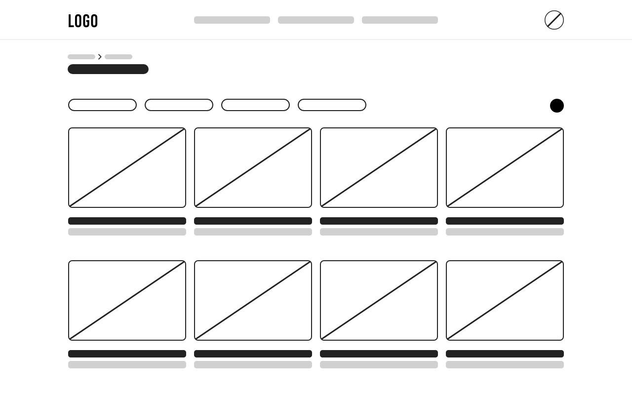 Desktop wireframe.