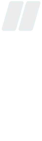 Stylized quotation mark.