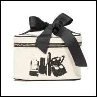 Beauty box with a black bow.